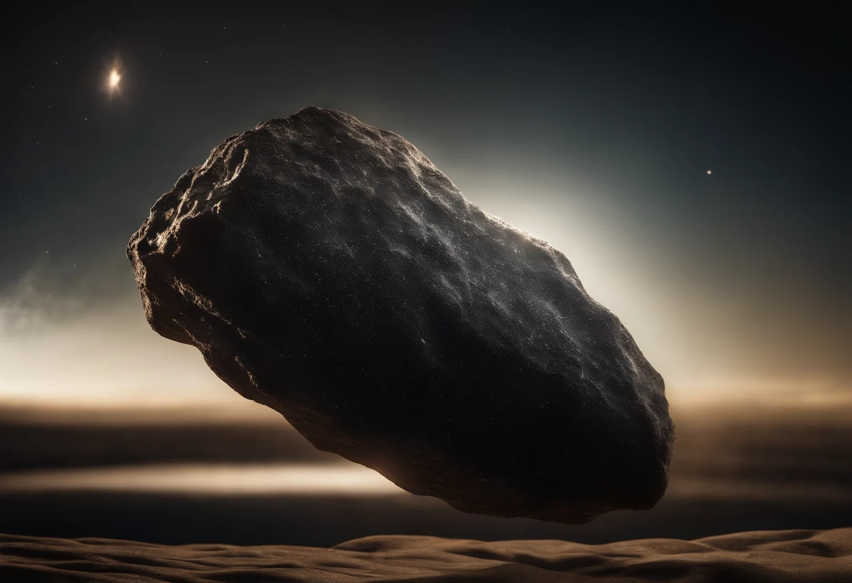 Photograph of a meteorite with a tail entering the atmosphere at full speed, realista, hiperreal, cinemactic, Entorno detallado, temible, muy realista