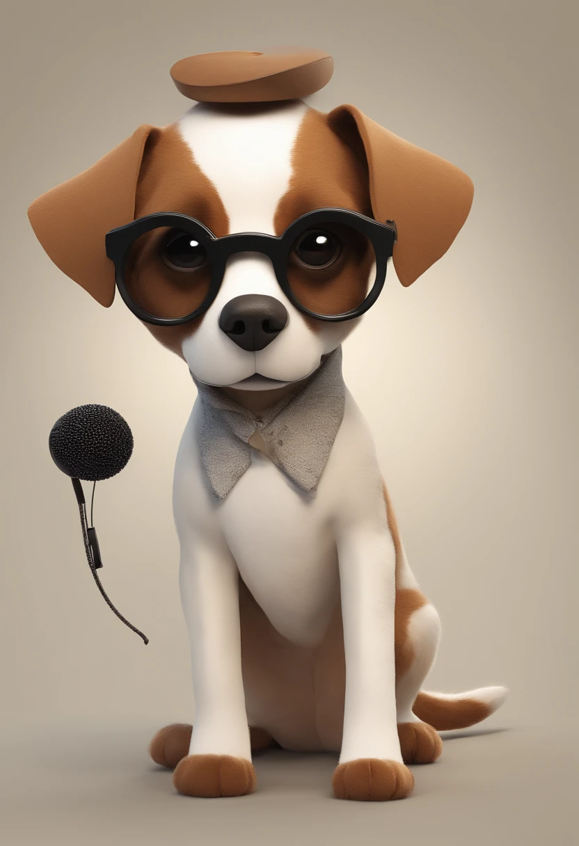 Make a cardboard character(desenho) de um cachorro(com roupa de detetive) com oculos escuros<sobre a luz do luar (com uma lupa) procurando misterios no campo com seu amigo a noite fugindo dos perigos(com chapeu e oculos escuro) com um a lupa