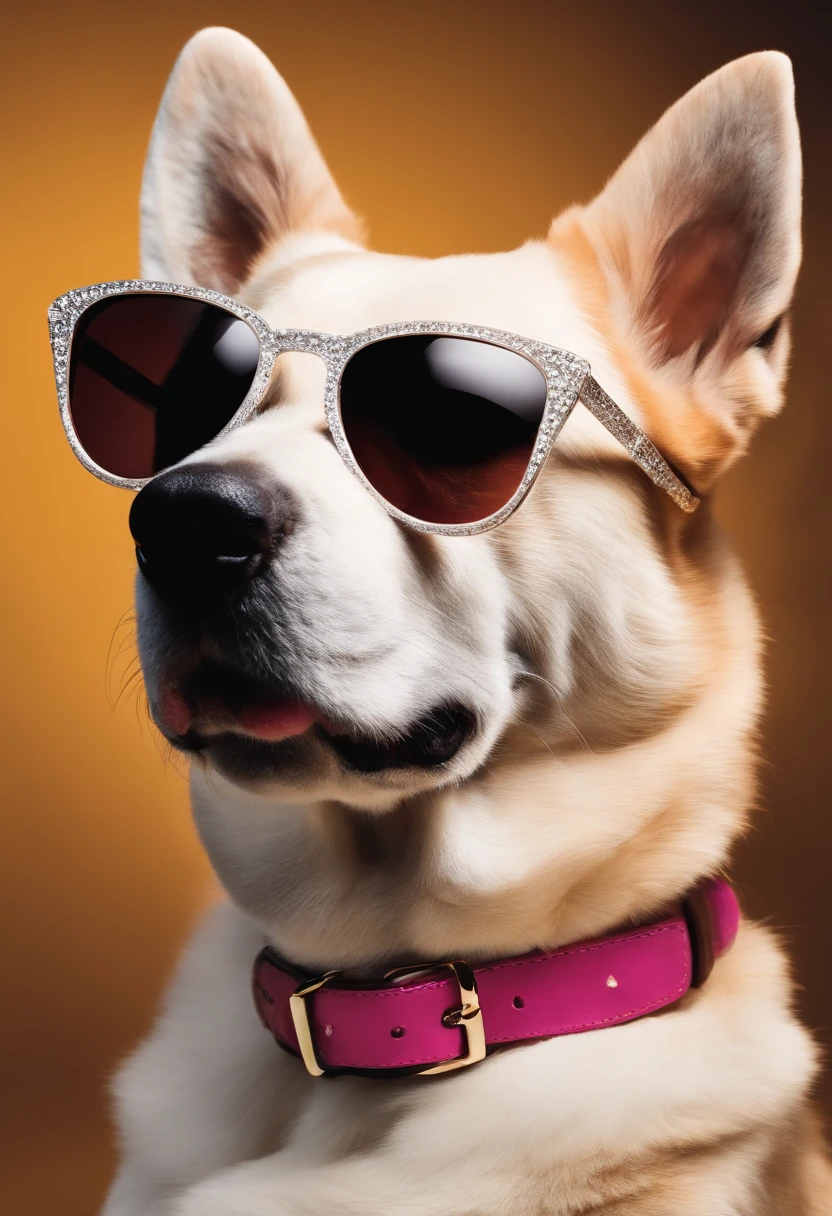 Make a dog with sunglasses