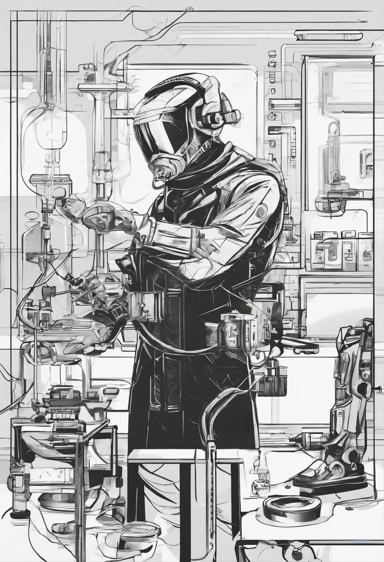 cyberpunk　In the lab　mutante　Lutas　Tela de batalha