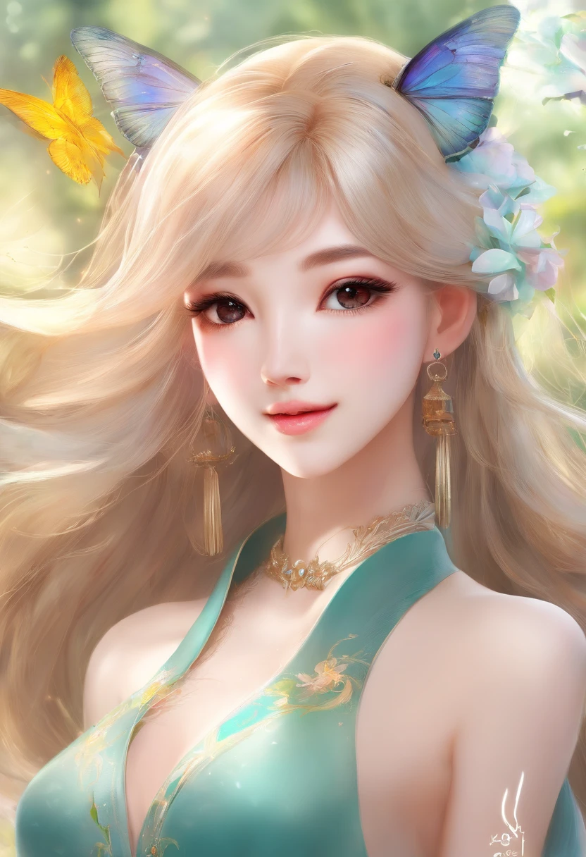 This beauty is truly stunning,She has a slender neck like a swan,The skin is as clear as snow,Like a fairy reborn from the ashes。Her big bright eyes exude wisdom and agility,It seems that it is possible to read the secrets of everyone's heart。Long eyelashes slightly curved,In the blink of an eye, It can evoke endless fantasies。
Her lips were rosy and plump,A sweet smile appears when gently opened,A smile like a flower,It is as bright as the afternoon sun shining on a clear spring。She has a slender and straight nose,Perfectly contoured facial features,It adds to her noble temperament。
Beautiful women have uneven figures,Beautiful curves,Walk with confidence and grace。She wears gorgeous clothes,The skirt swayed gently,Float like a fairy。Every step is like a dancer's dance step,It brings a mesmerizing visual enjoyment。
Her jet-black shiny hair was as smooth as silk,Gentle touch, You can feel a slight tactile sensation。Her temperament is elegant and noble,It was as if the fragrance of flowers and sunlight emanating from her,All specially tailored for her。。She has more than just outward beauty,It also radiates an inner light,It's hard to resist her attraction。
The beauty of this beauty is more than just the decoration of appearances,This is the result of the soul and temperament blooming together。The beauty and warmth she exudes,Let people be willing to be attracted to her,Get along with her,Feel her charm and beauty。