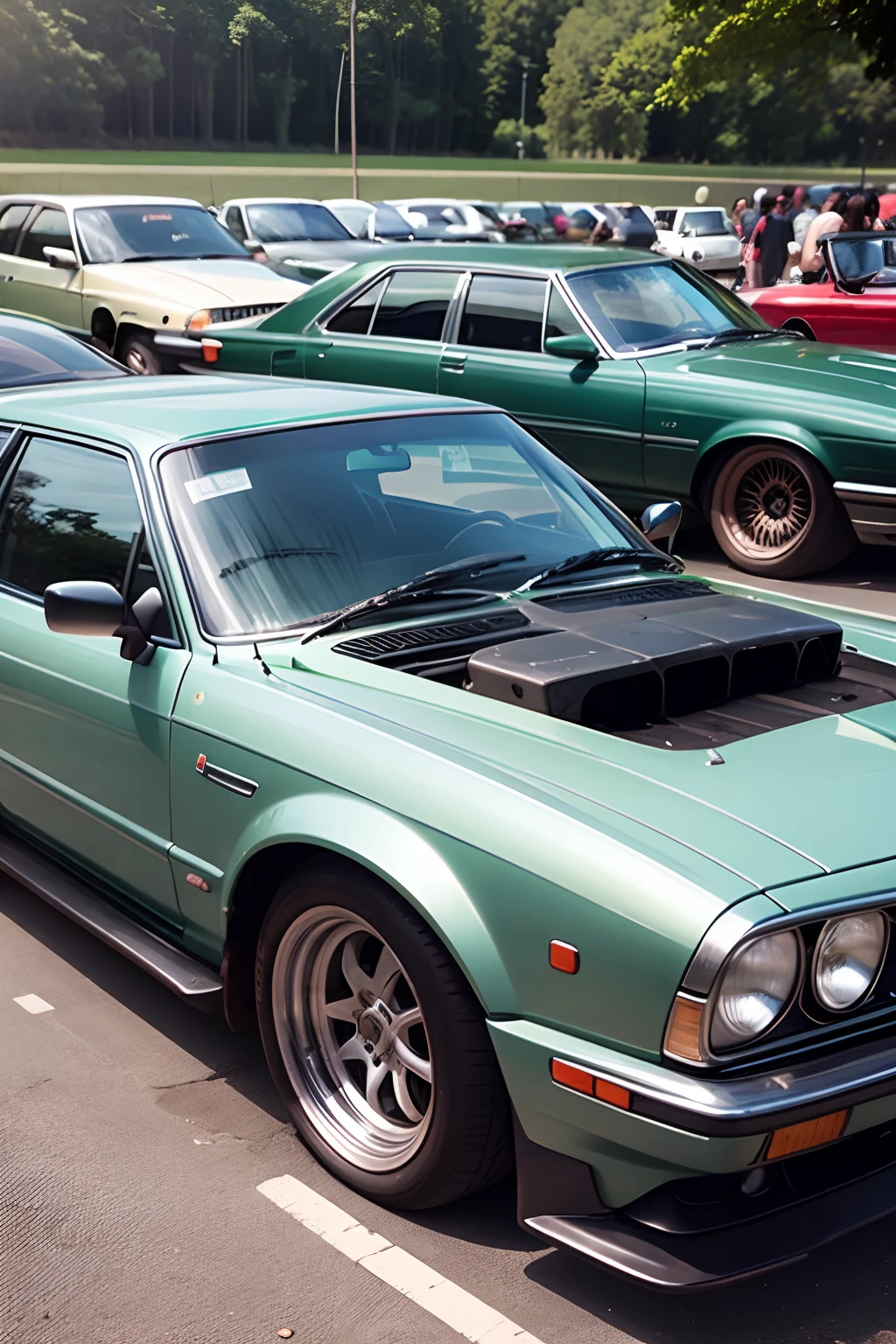 car club gathering outdoor