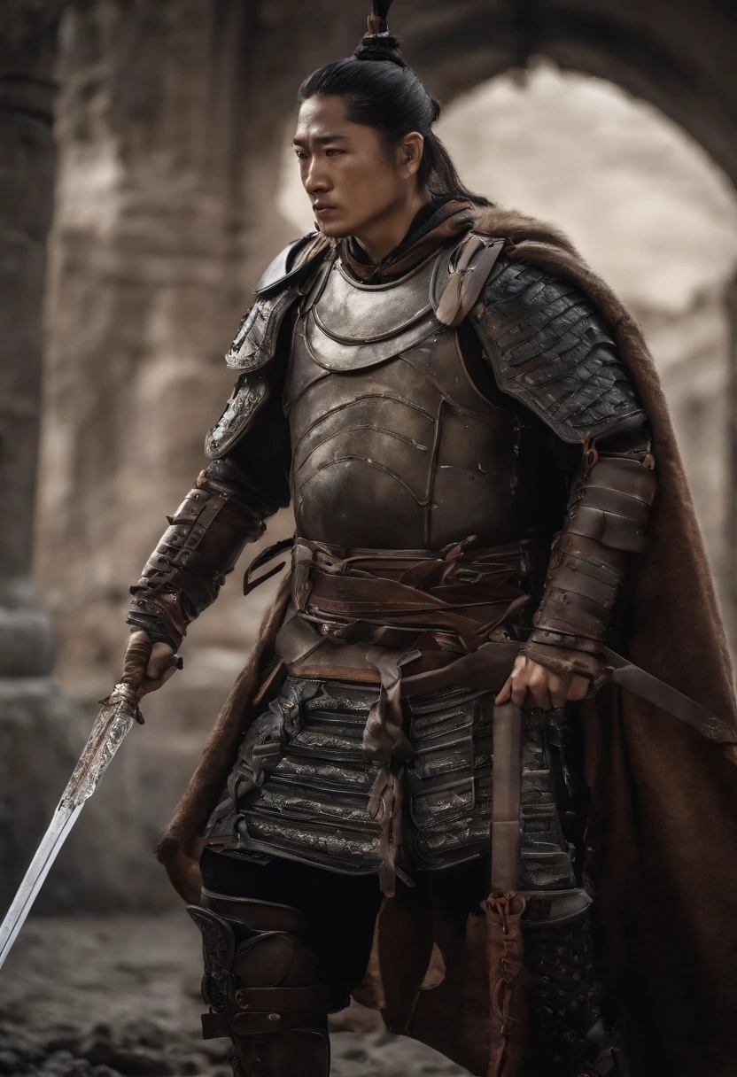 quadratic element,style of anime,mtu(Male Warrior),The proportions are correct,Face details,swordsmen,High ponytail hairstyle,Neck details,(Positive focus),(in the darkness nigth:1),(best qualtiy),(Fidelity:1),filmposter,realistic skin textures,highly detailed,8k wallpaper,Volumetriclighting,动态照明,A man,Long black ponytail hair,long white robe,white sash,A small amount of armor,Shoulder blades,Waist Guard,Hand Guard,Hold the long sword in front of you,mounted on a horse,Ancient Chinese wind,Short sword at the waist,attack pose,blood stain,Broken clothes,Ancient Chinese Battlefield,A group of ancient soldiers chased and killed,Arrows fly,There is a lot of war,the night,Dramatic composition,Sword qi surrounding,The picture is rich in detail,karo,电影灯光,Clothing is complicated,Perfectcomposition,Refinement,high qulity,higher details,Lots of details,The background is complex,a sense of atmosphere,Game quality,Swordsmanship,Light and shadow tracking,Ray traching,detailed glow,cg render,hair detail,