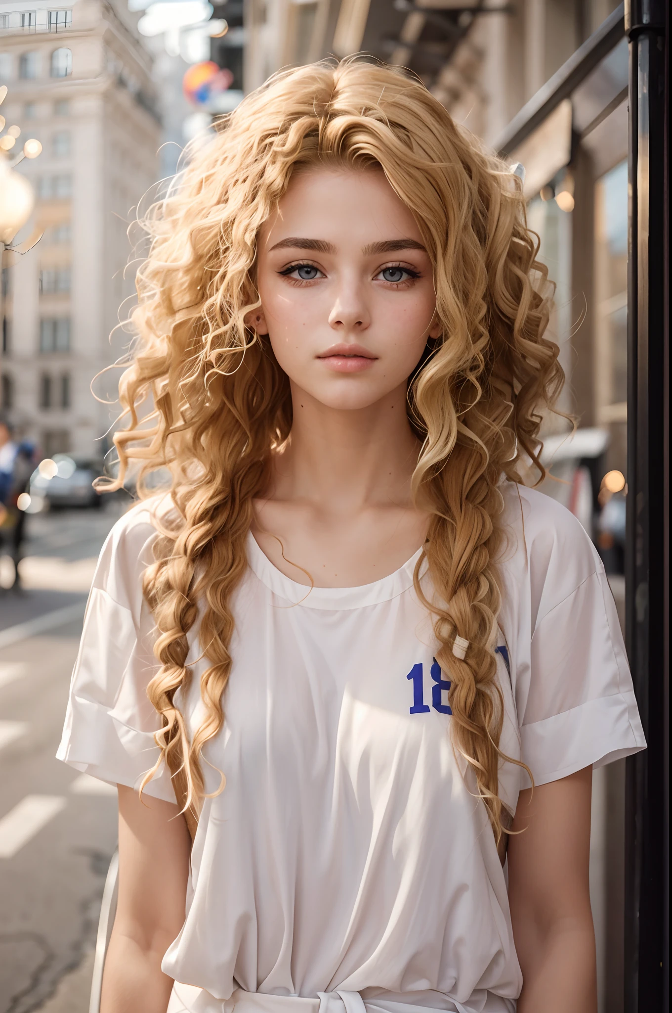 portrait of european girl,solo,20yo,beautiful face,uppser body,hair over one eye,medium sidecut, blonde hair, sharp focus,black business suit