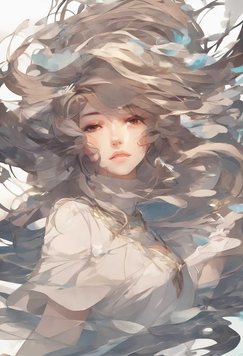 Masterpiece:1.4),, (Best quality:1.4),, Ultra-high RES,, 8K, CG,, (Extremely delicate and beautiful:1.2),,The upper part of the body,, 1girll,, Solo,, fashi-girl,, Mature girl,, , huge tit, Sweet,, , Sea backgroun，the reef，swell sea，Long brown hair,, pony-tail hair,, , Brown eyes,, Closed mouth,, Red lips,, , Face blown away by the wind,, ,Delicate depiction of facial features，almond eyes，Delicate eyeliner。long eyelasher，greene eyes，Black pupils，There is starlight in the eyes，Delicate lip detailing，Oil painting quality，Thick painting style， The beauty of Venus，the ocean，foamy，Stand on a huge shell