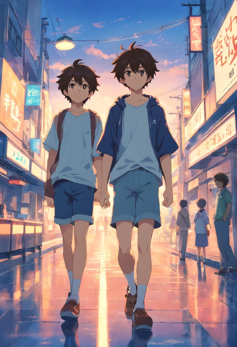 1boys,curlies ,Perfect body proportions ,Anime style,20-year-old youth
