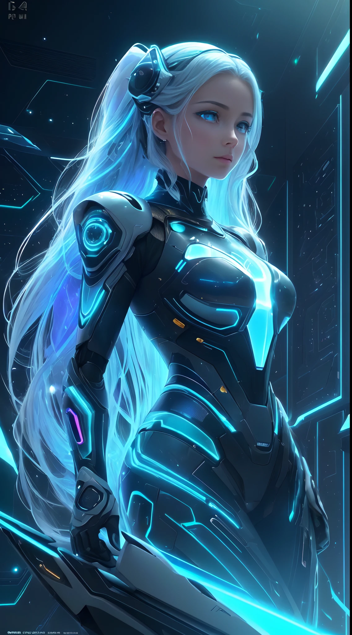 ((need)), ((masterpiece)), (detailed)),The translucent and ethereal ocean queen of the future,Futuristic city in the deep sea and futuristic wonderland background,Mechanical joint,colorful rainbow,16K,Ultra HD resolution,simple compositiotomically correct,surreal dream,Surrealism art fantasy style,Epic digital fantasy art style