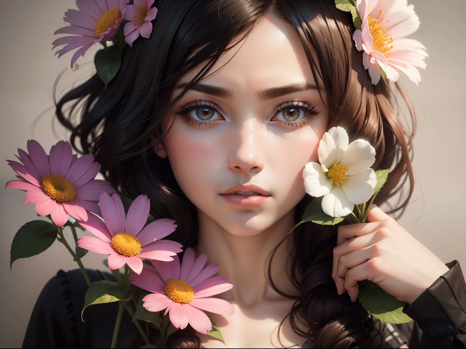 Woman Flowers