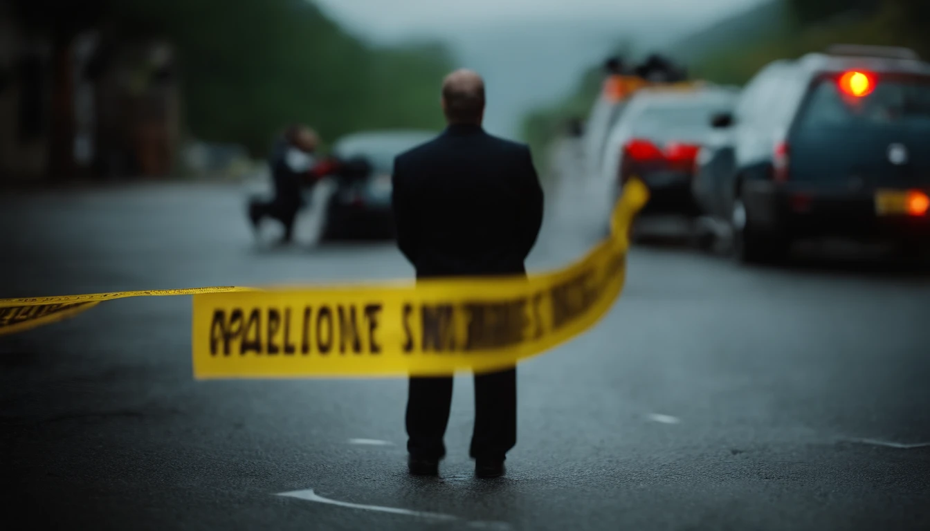 a crime scene yellow tape