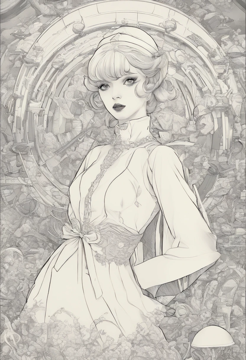 Masterpiece:1.4),, (Best quality:1.4),, Ultra-high RES,, 8K, CG,, (Extremely delicate and beautiful:1.2),,The upper part of the body,, 1girll,, Solo,, fashi-girl,, Thumbelina,Little princess,Blue taffeta court dress,Under huge mushrooms,forest backgrou ,Delicate depiction of facial features,almond eyes,Delicate eyeliner。long eyelasher,greene eyes,Black pupils,There is starlight in the eyes,Delicate lip detailing,Oil painting quality,Thick painting style