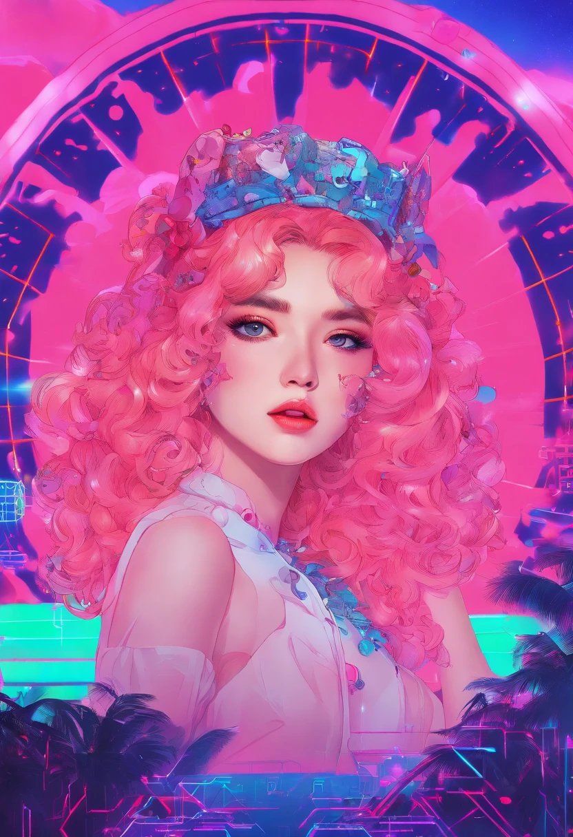 Masterpiece:1.4),, (Best quality:1.4),, Ultra-high RES,, 8K, CG,, (Extremely delicate and beautiful:1.2),,The upper part of the body,, 1girll,, Solo,, fashi-girl,, Thumbelina，Little princess，Blue taffeta court dress，Under huge mushrooms，forest backgrou ,Delicate depiction of facial features，almond eyes，Delicate eyeliner。long eyelasher，greene eyes，Black pupils，There is starlight in the eyes，Delicate lip detailing，Oil painting quality，Thick painting style