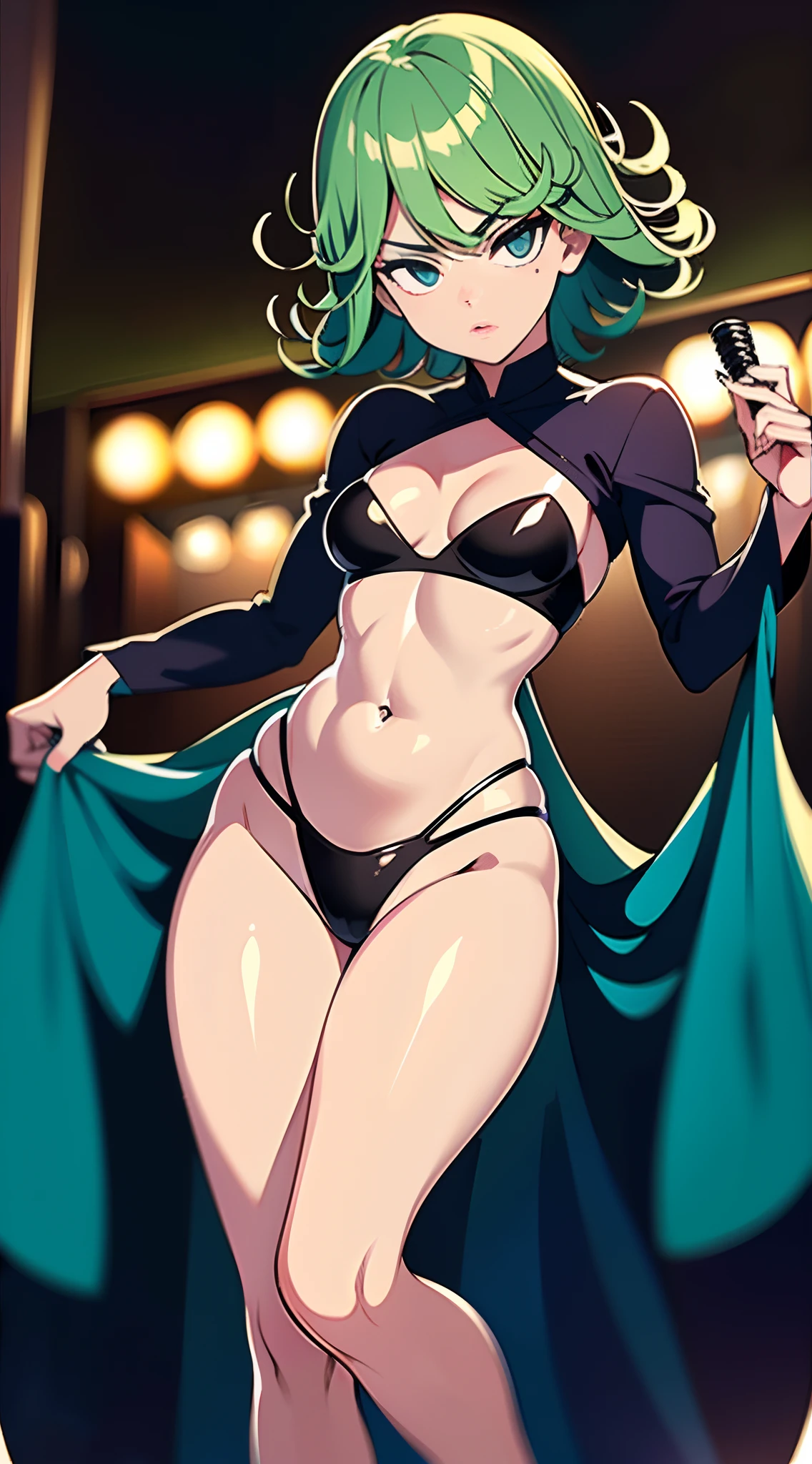 Melhor qualidade de imagem, obra-prima, ultra high-resolution, (fidelidade :1.4), foto, 1girl [(tatsumaki)], [(tristeza)], camisa branca, Dim, escuro, rosto desesperado, rosto piedoso, pitiful face, cinemactic, Teary, tear, (roupas rasgadas: 1.5), (roupas molhadas: 1.4), ombros nus, chuva real, cabelo molhado