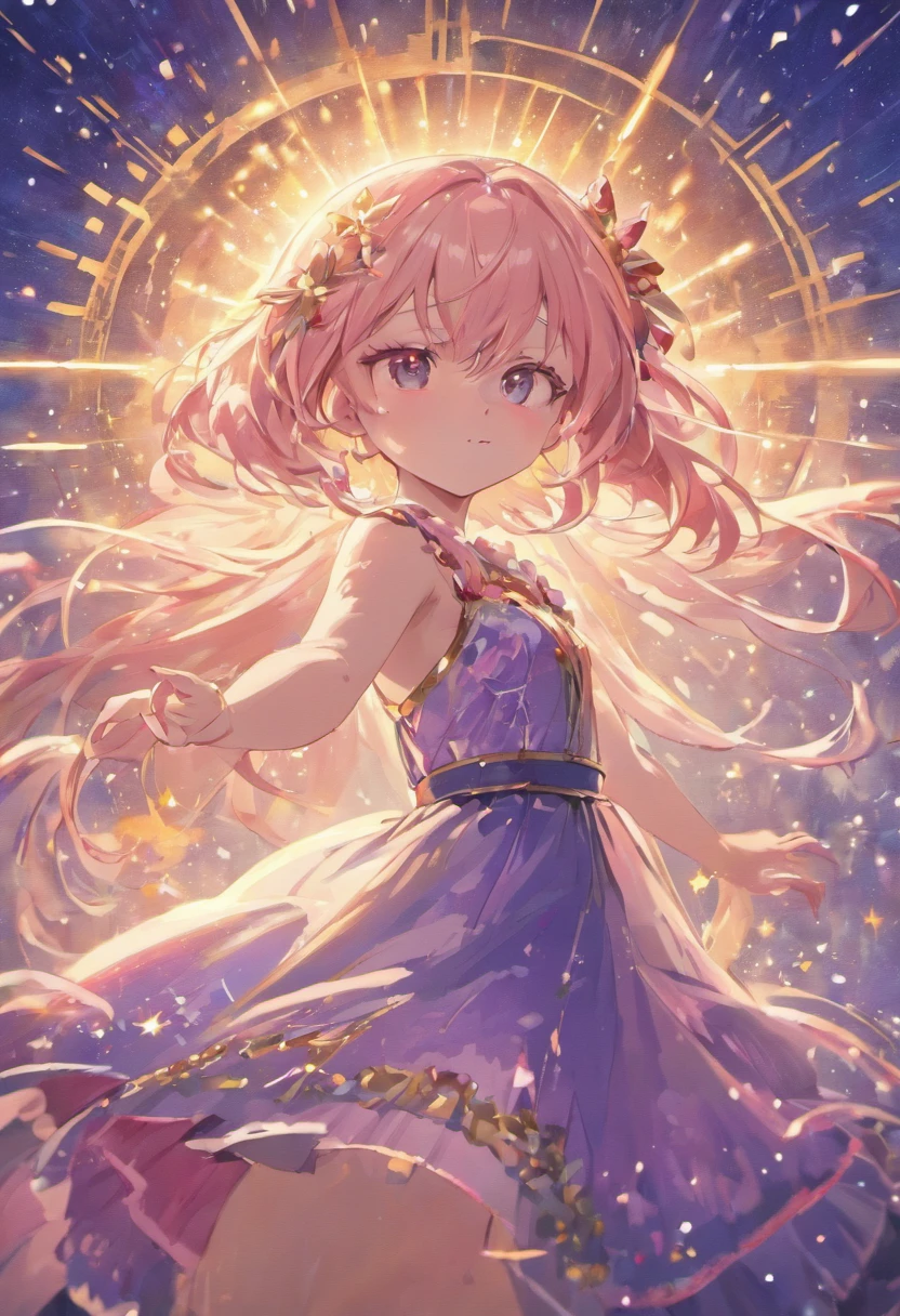(best quality,4k,8k,highres,masterpiece:1.2),ultra-detailed,(realistic,photorealistic,photo-realistic:1.37),magic girl,japanese anime,cute girl,moe,purple,petite,cute,Heisei anime, beautiful detailed eyes,beautiful detailed lips,extremely detailed eyes and face,long eyelashes,illustration, vivid colors,anime style,soft light,sparkles,fantasy magic,flowing dress,fantasy landscape