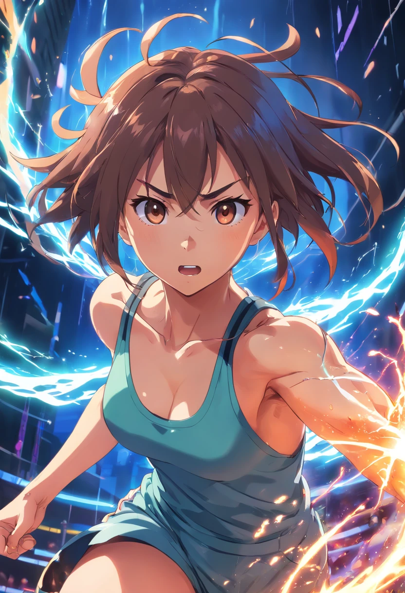 (best quality,4k,highres,masterpiece:1.2),ultra-detailed,realistic:1.37,photorealistic,physically-based rendering,studio lighting,strong,focused,intense lighting, Dragon Ball, Gohan, Super Saiyan, weightlifting, gym, serious expression, muscular physique, intense training, energy aura, determined, powerful, sweat dripping, veins bulging, shredded muscles, fierce determination, explosive power, anime, dynamic, vibrant colors, action-packed, adrenaline rush, intense battle, iconic poses, fierce battle cries, energy beam, power level skyrocketing, aura of power, training equipment, ringing of iron plates, the sound of heavy breathing, ripple effect, epic showdown, determination, passion, gritty, incredible strength, challenge the limits, ultimate power, unstoppable force.