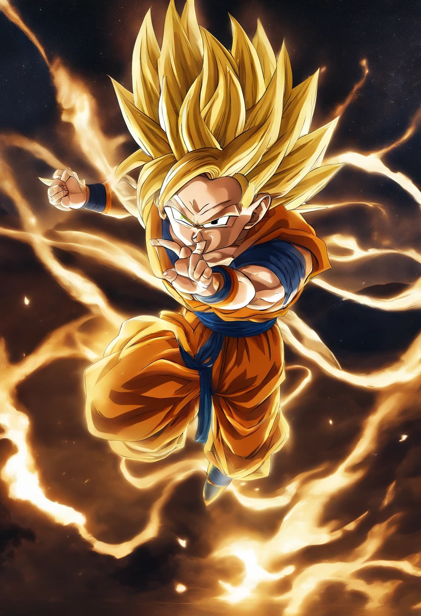 dragon ball super wallpaper, in the style of dark yellow and dark beige, photo-realistic drawings, raw emotion, yombe art, heavy use of palette knives, hurufiyya, realistic depiction of light --ar 9:16 --s 750 --niji 5