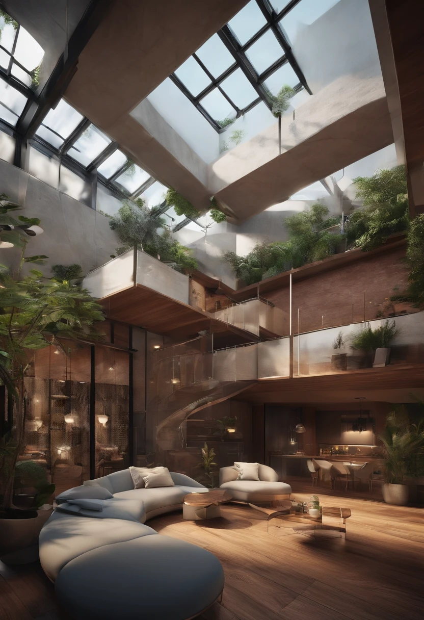 Imagine an application that uses AI to create simulations of realistic virtual environments, allowing users to explore interactive and customizable 3D scenarios for a variety of purposes, como planejamento urbano, design de interiores e treinamento profissional