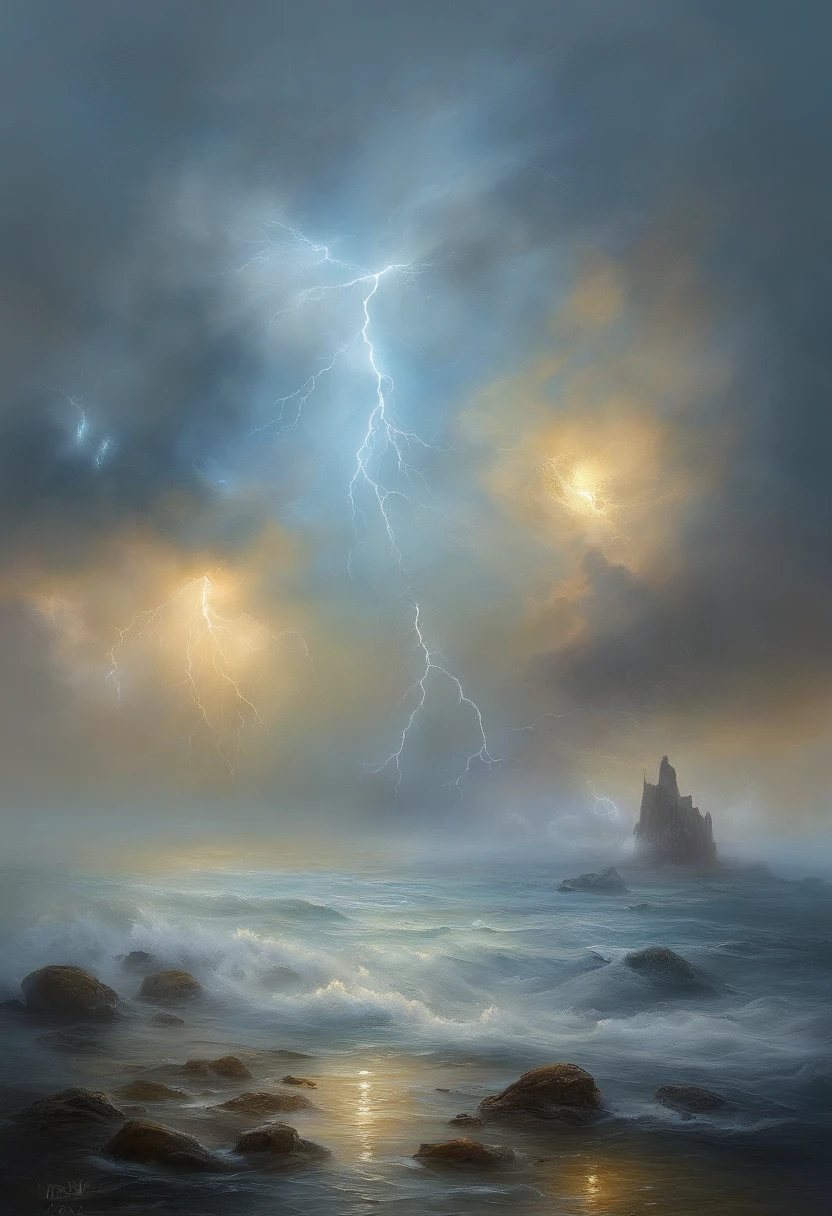 (Legendary artwork),(Running unicorns),Blue-black body,Fluorescence,rendering by octane:1.5,in a cloud,Faraway view,Ultra-clear image quality,No characters,(Cloud effects:1.5),(Lightning effects:1.5),(Water vapor effect:1.5),super detailing,8K,official works