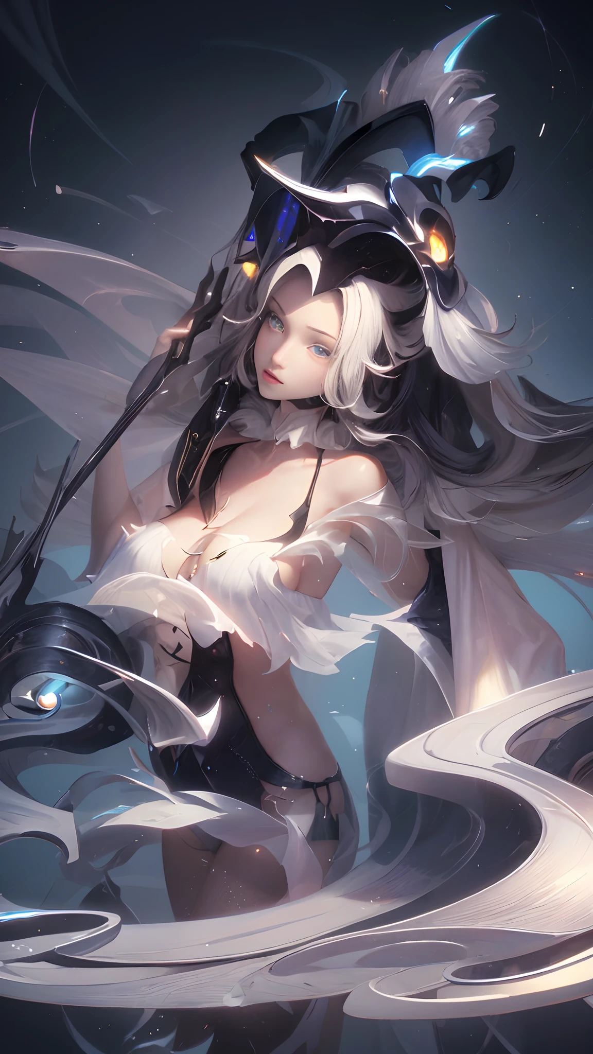 Super beautiful glowing eyes、Ultra-stereoscopic、Photorealsitic:1.4), (​masterpiece, side lights, Exquisite beautiful eyes: 1.2), ​masterpiece*portlate, realisitic, 3D 顔, Luminous Eyes, Shiny hair, Glossy skin, 独奏, embarrassed from, (hason), Super artistic