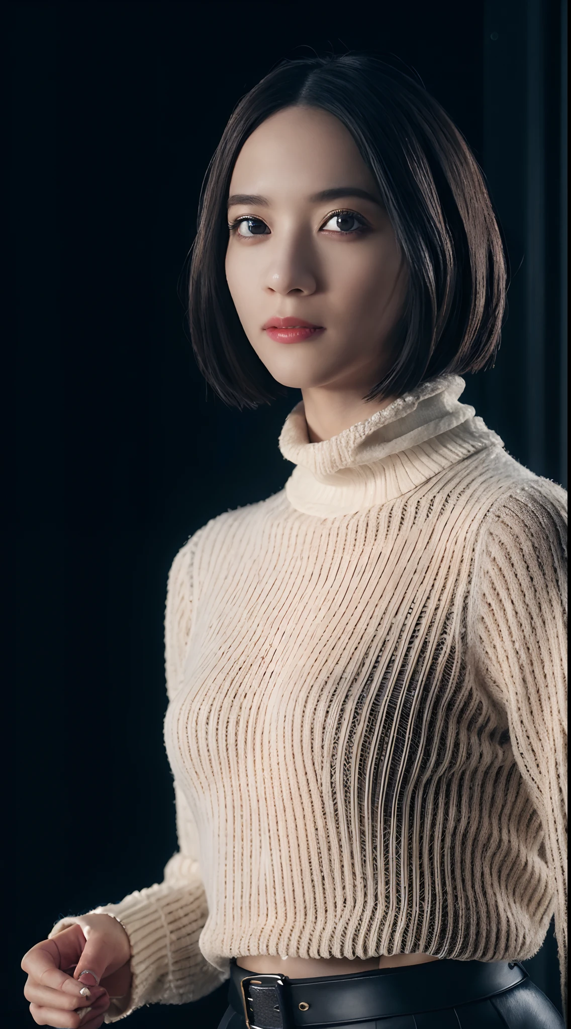 8K images like、top-quality、​masterpiece、Photorealistic、Realistic、Photorealistic、The ultra -The high-definition、Ray tracing、Sweater that kills virgins、Shortcut Hair