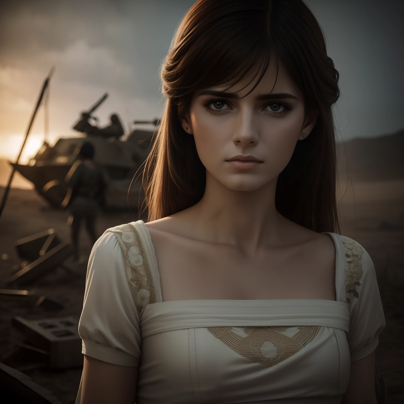 Mulheres de guerra. Estilo enya music, Fotografia War Realita, emocionante, Ultra realista.