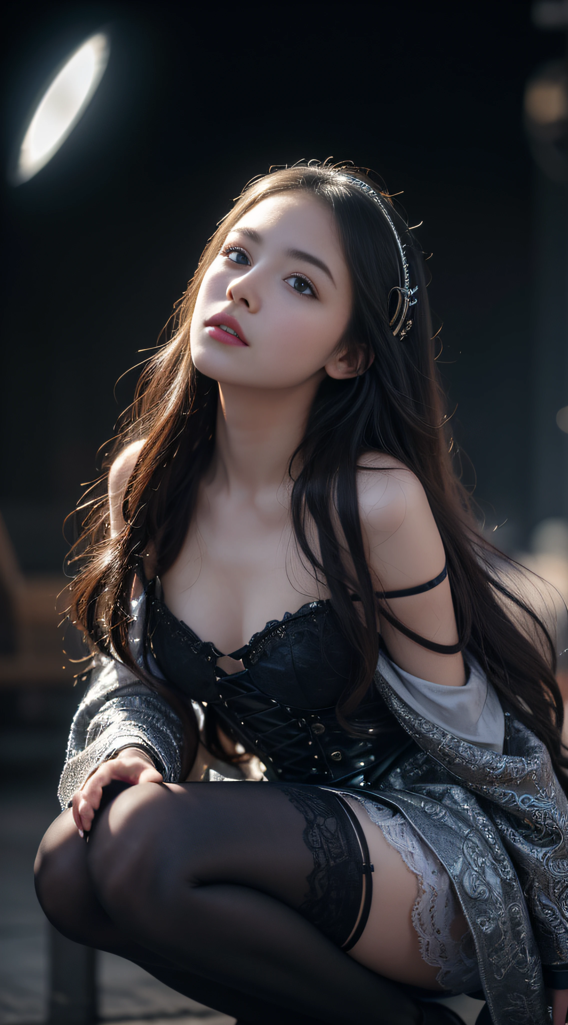 unparalleled beauty，Beautiful woman，scared look，(prison)，(prison)，(in a cage)，get down on all fours，crawl on hands and knees，kneeling position，Posture with butt sticking out，dog pose，((stick out tongue))，((drooling))，Kamimei，From above，(collar with chain)， With cuffs，fetters，surrealism, f/1.2, fujifilm, 35mm, 8K, Super detailed, nffsw, table top, rough skin, high quality, 最high quality, hard disk