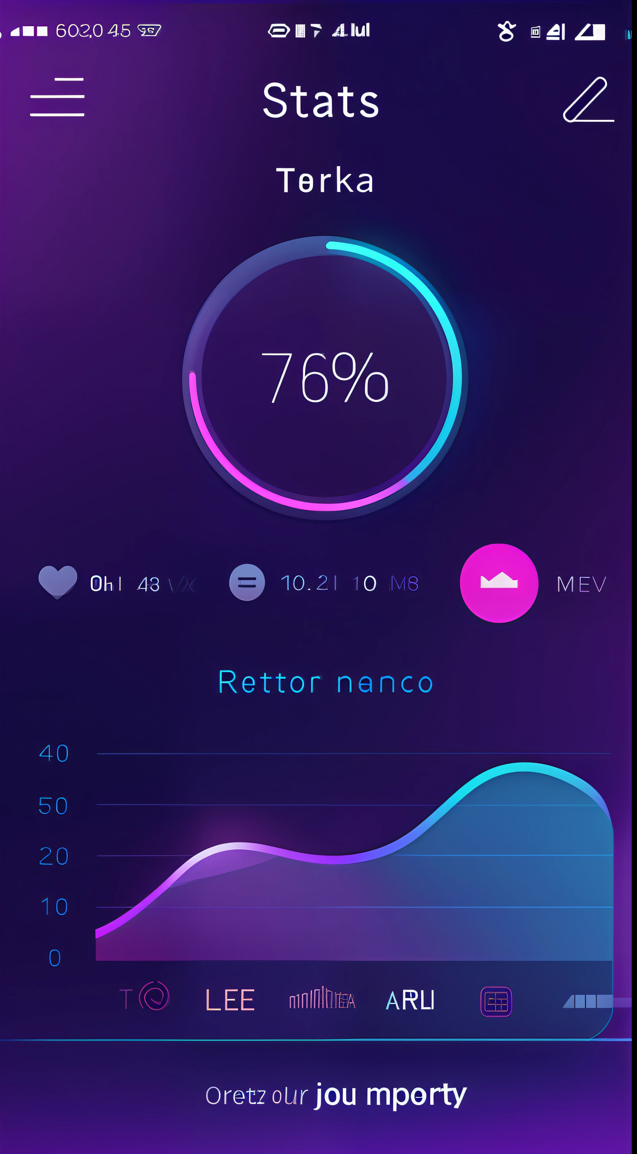 a closeup of a cell phone with a watch on it, digital ui, ui design, Application Stroke, Placa UI, Interface do jogo, Design limpo e simples, Fortemente votado, captura de tela impressionante, tema de cor violeta, tela de teste, drible 8k, nebuloso, mobile app, cor roxa-tema, 🦑 design, Modo escuro, belos gradientes