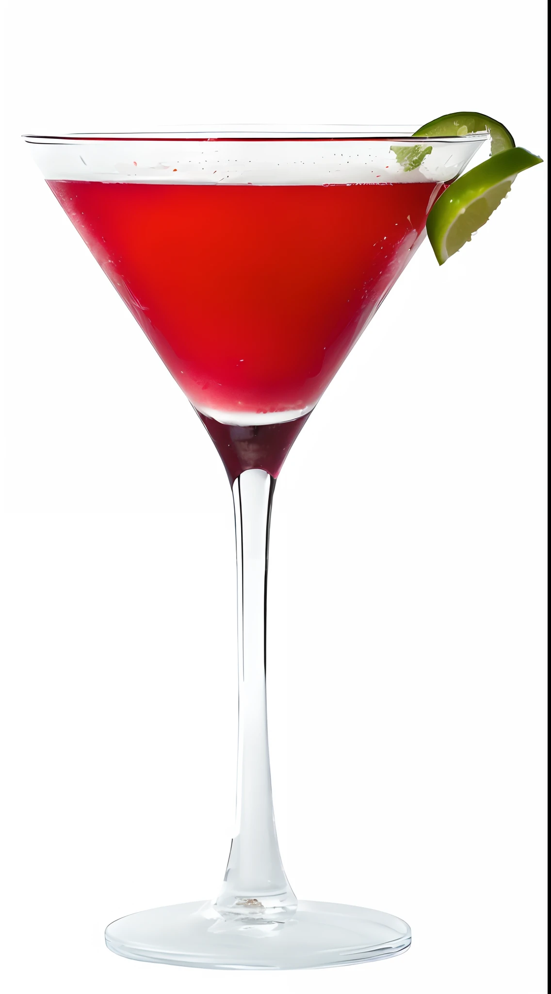 araffy cocktail in a coupe glass with a lime garnish, cosmopolitan, inspired by Cosmo Alexander, inspired by Ndoc Martini, drink, by Ndoc Martini, by Alexander Fedosav, golondrinas, bar, inspired by Carlo Martini, very intense, drinking cocktail, crimson, holiday season, modern crystal martini glass, body shot