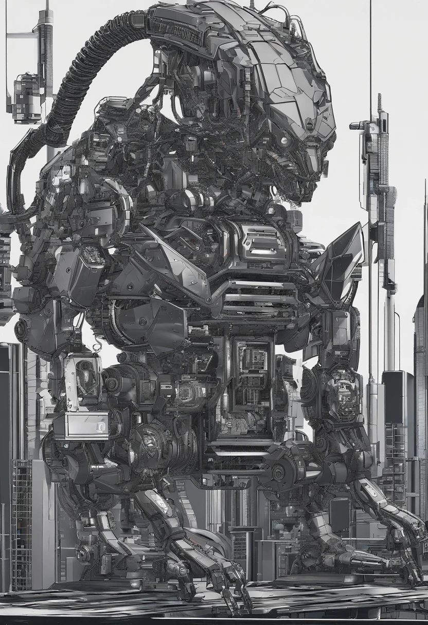Mechanical Monsters Bats and chickens and snake and lion chimera