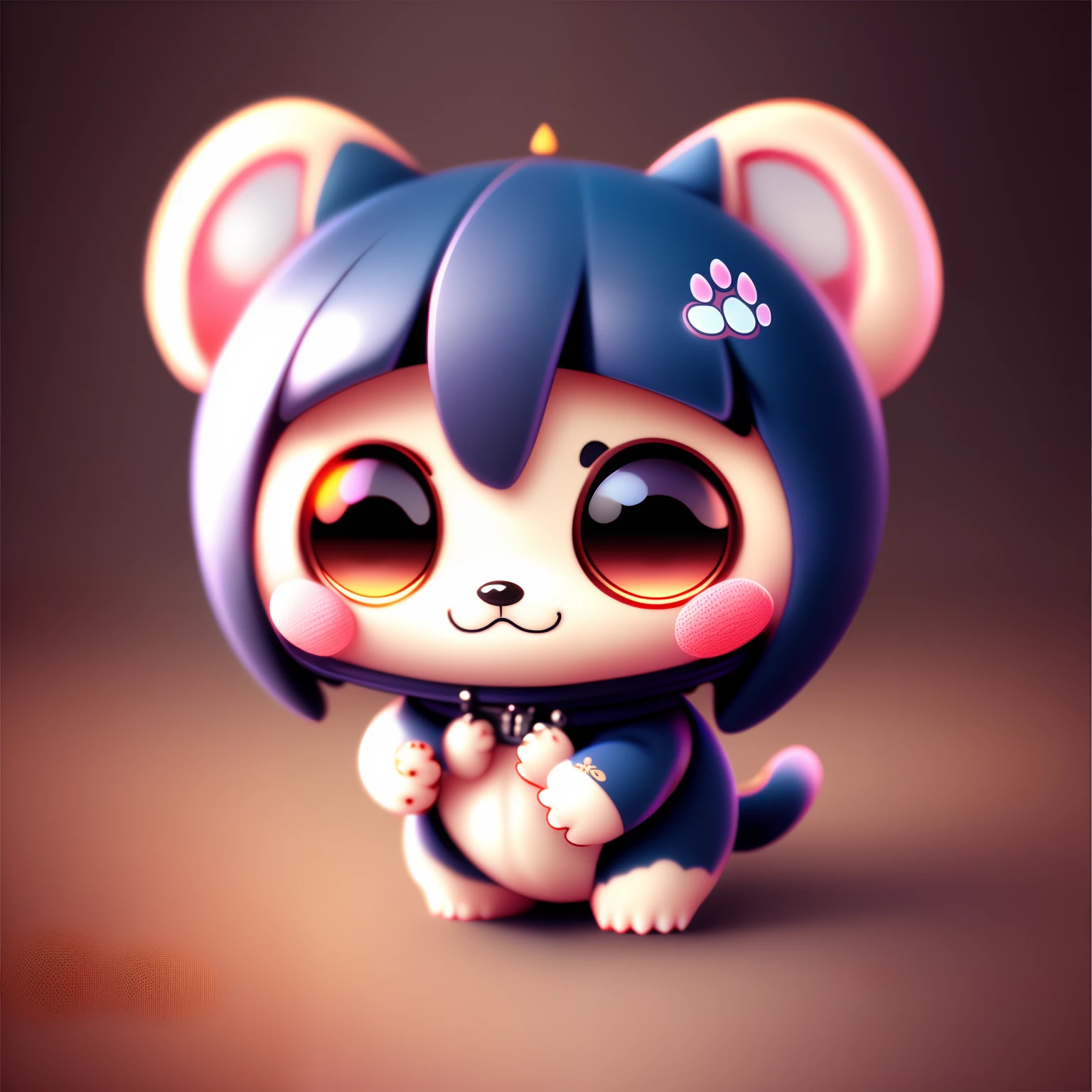 An ultra-high picture quality, Super Detail, 超A high resolution, Chibi, Chibi Character, Deformed, Small and cute monsters, PAW Pose