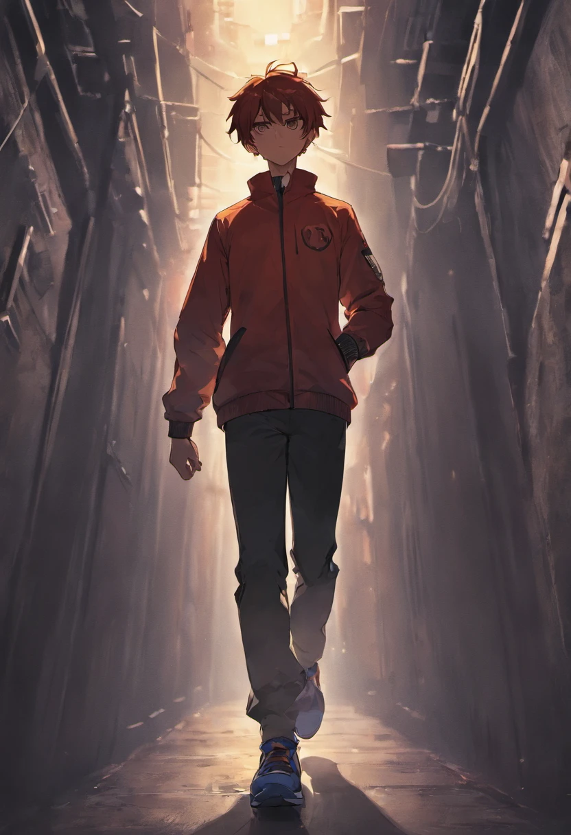 Silhouette of male runner style,solidcolor