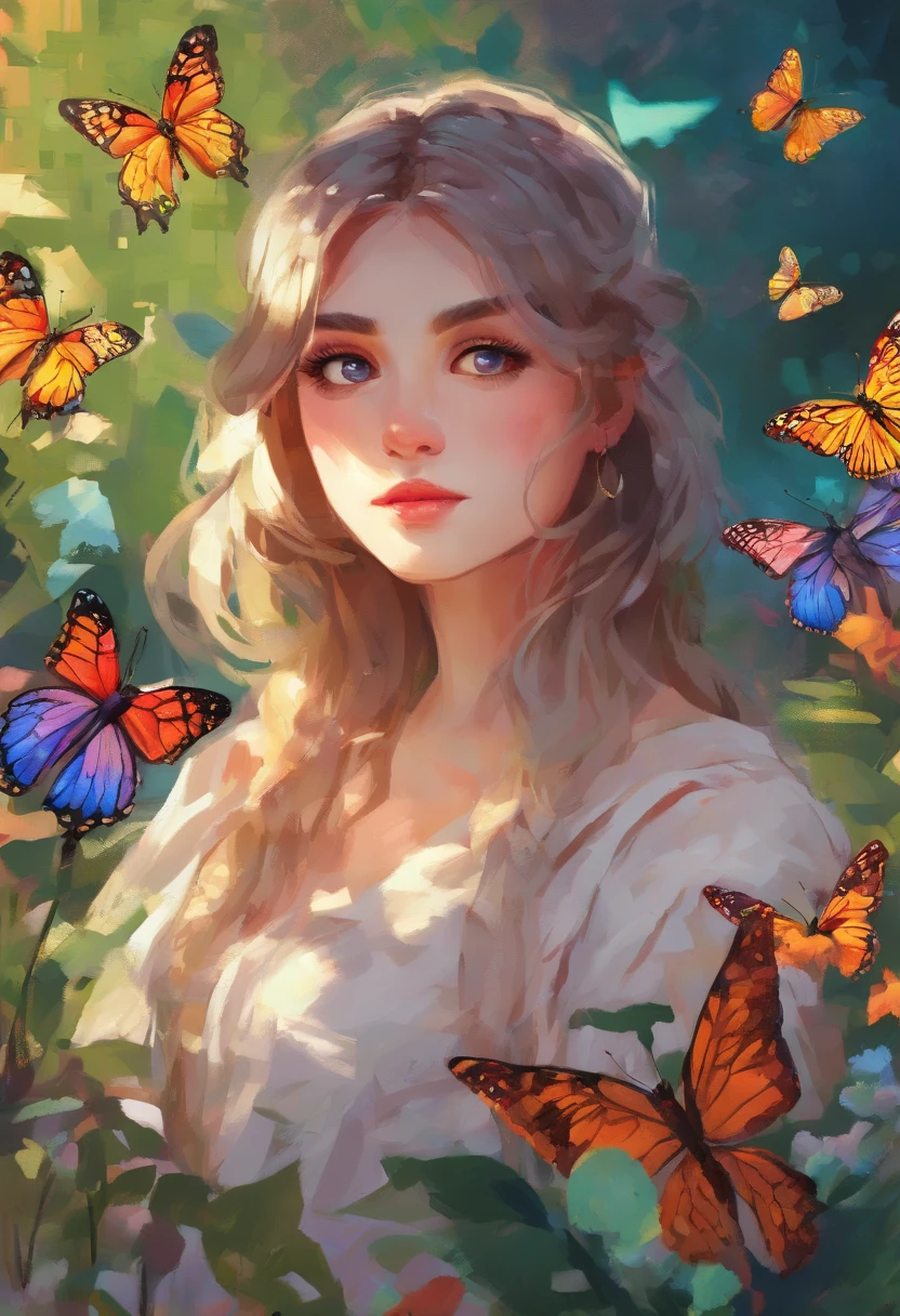 a girl in a garden,beautiful detailed eyes,beautiful detailed lips,extremely detailed eyes and face,longeyelashes,natural garden scenery,oil painting style,soft and delicate brushstrokes,rich colors,smooth blending,dramatic lighting,impressionist-inspired background colors,beauty in nature,butterflies fluttering around,serene atmosphere
(best quality,4k,8k,highres,masterpiece:1.2),ultra-detailed,realistic:1.37,HDR,UHD,studio lighting,ultra-fine painting,sharp focus,physically-based rendering,extreme detail description,professional,vivid colors,bokeh,portraits,landscape