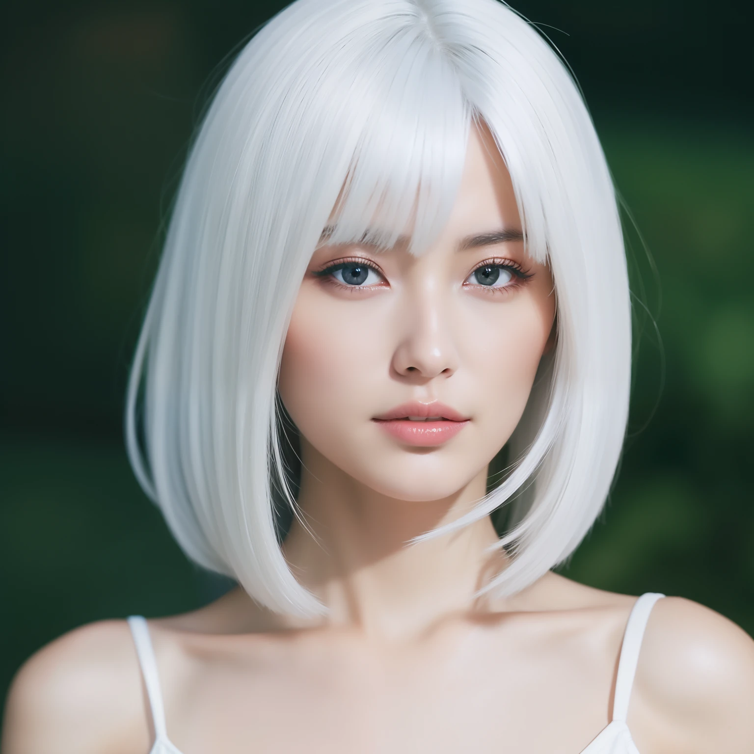 high-level image quality、hightquality、Beautuful Women、爆乳、white hair