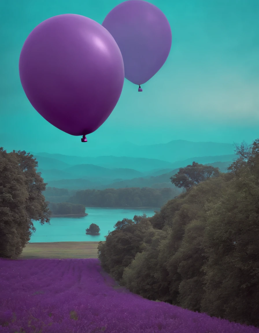 purple balloon background background if this is what you need, or wish to create, in the style of pun-laden pop art, dark bronze and teal, digitally enhanced, subtle tonal variations, flat backgrounds, installation-based, repetitive