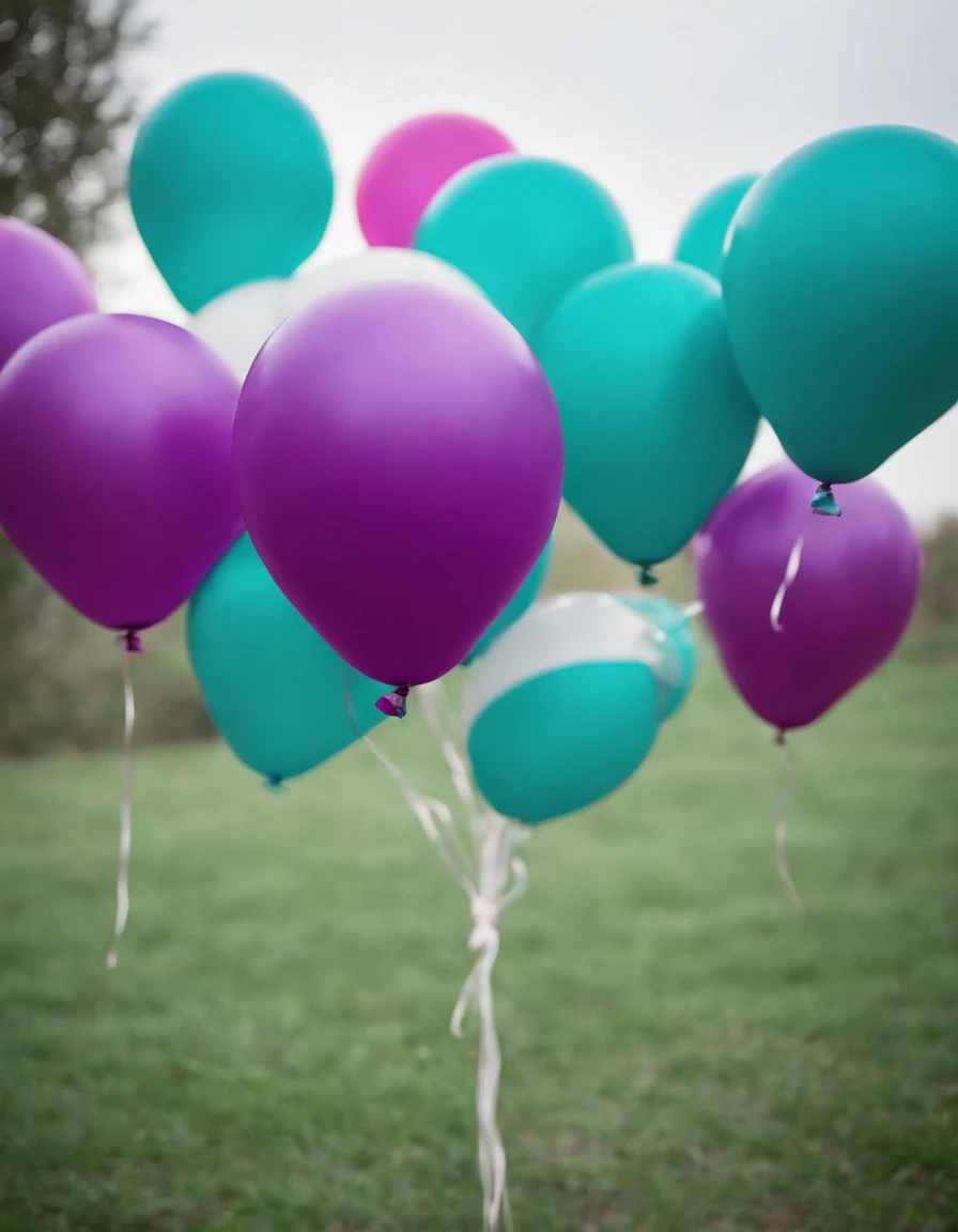 purple balloon background background if this is what you need, or wish to create, in the style of pun-laden pop art, dark bronze and teal, digitally enhanced, subtle tonal variations, flat backgrounds, installation-based, repetitive