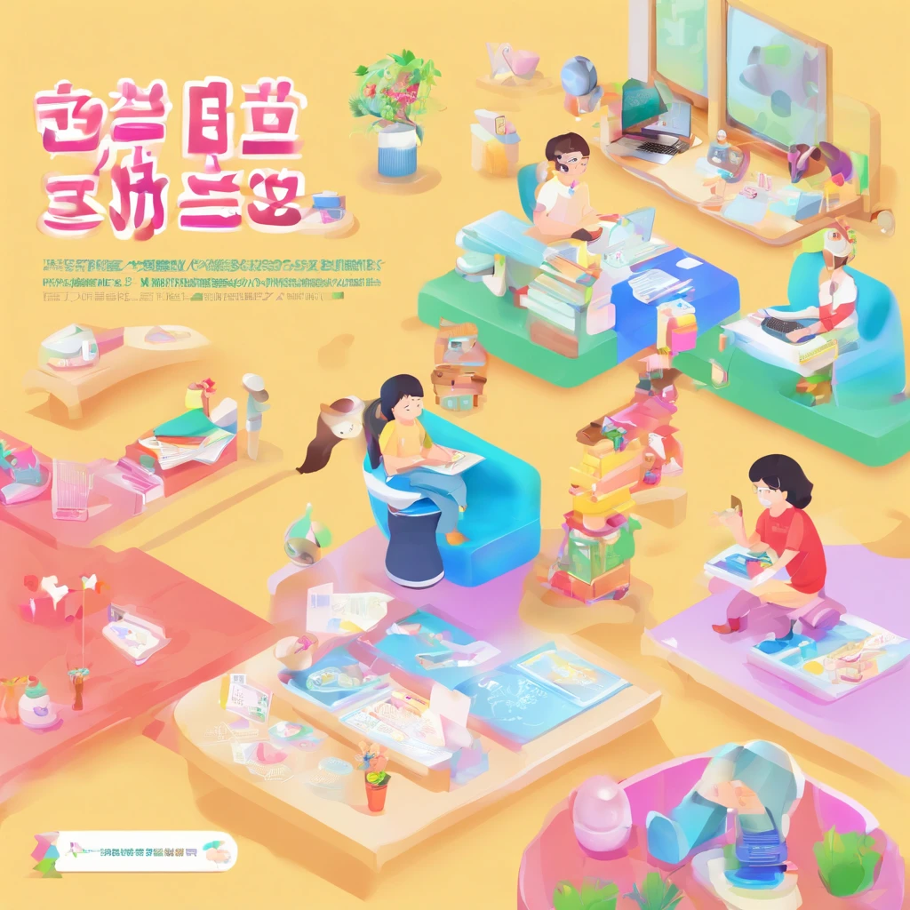 Draw a bright classroom,It's full of technology vibe。Students in the classroom、You can use VR glasses for virtual reality learning,Explore different scenarios and knowledge in an immersive way。At the same time,Some students draw cartoon characters,Show their creativity and artistic talent。Teacher teaches students how to take pictures with a camera,Hone your photography skills。Still others draw with a brush,Express your thoughts and feelings。At the same time,Some students explore the classroom,Discover new knowledge and discoveries。Some students operate drones to measure,Demonstrate the application and innovation of technology。You can lay out the entire illustration vertically,Highlight your character's face and facial expressions,This illustration is suitable for commercial use,Can be used for education-related advertising、Promotional Materials, etc,Demonstrate the technology and innovation of modern education。