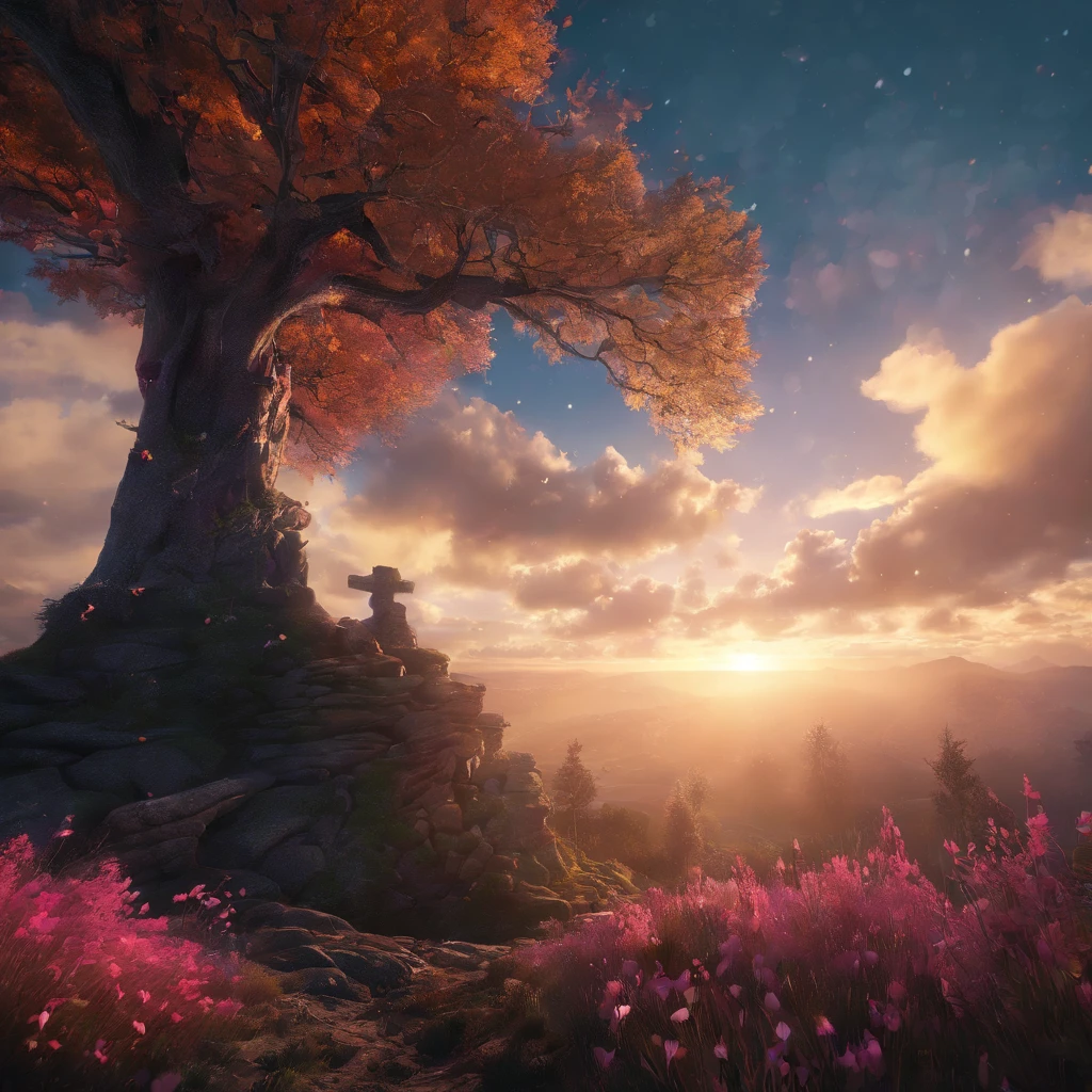 Magnificent view,Landscape photography in the forest Professional high quality nature digital photography,rainy evening,Spring flower bush in moonlight,precipice,Eau,Megalithic groups of different shapes,foggy sky,Traces of rain,Nightmare vision,Dark fantasy plot,Perfect and excellent composition,8K分辨率,the detail,Ultra-wide-angle long-range shooting,Simple and beautiful,Minimalist,Nero+blanche+ash+Cyan tones,Jack Guzman's environmental art photography,realisticlying,vividness, A detailed, stunning skies,Colorful clouds float, best qualtiy, high qulity, absurderes,unmanned background,The is very detailed、Detailed lighting shadows,Trends on ArtStation、iintricate、high detal、dramatics、(Volumetriclighting:1.2)hdr shot。(Ultra vision+Super deep view+ultra-wide-angle:1.2)(realisticlying:1.4)tmasterpiece、high high quality、Beautiful photography、globalillumination