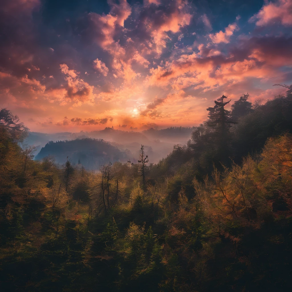 Magnificent view，Landscape photography in the forest Professional high quality nature digital photography，rainy evening，Spring flower bush in moonlight，precipice，Eau，Megalithic groups of different shapes，foggy sky，Traces of rain，Nightmare vision，Dark fantasy plot，Perfect and excellent composition，8K分辨率，the detail，Ultra-wide-angle long-range shooting，Simple and beautiful，Minimalist，Nero+blanche+ash+Cyan tones，Jack Guzman's environmental art photography，realisticlying，vividness, A detailed, stunning skies,Colorful clouds float， best qualtiy, high qulity, absurderes，unmanned background，The is very detailed、Detailed lighting shadows，Trends on ArtStation、iintricate、high detal、dramatics、（Volumetriclighting：1.2）hdr shot。（Ultra vision+Super deep view+ultra-wide-angle：1.2）（realisticlying：1.4）tmasterpiece、high high quality、Beautiful photography、globalillumination