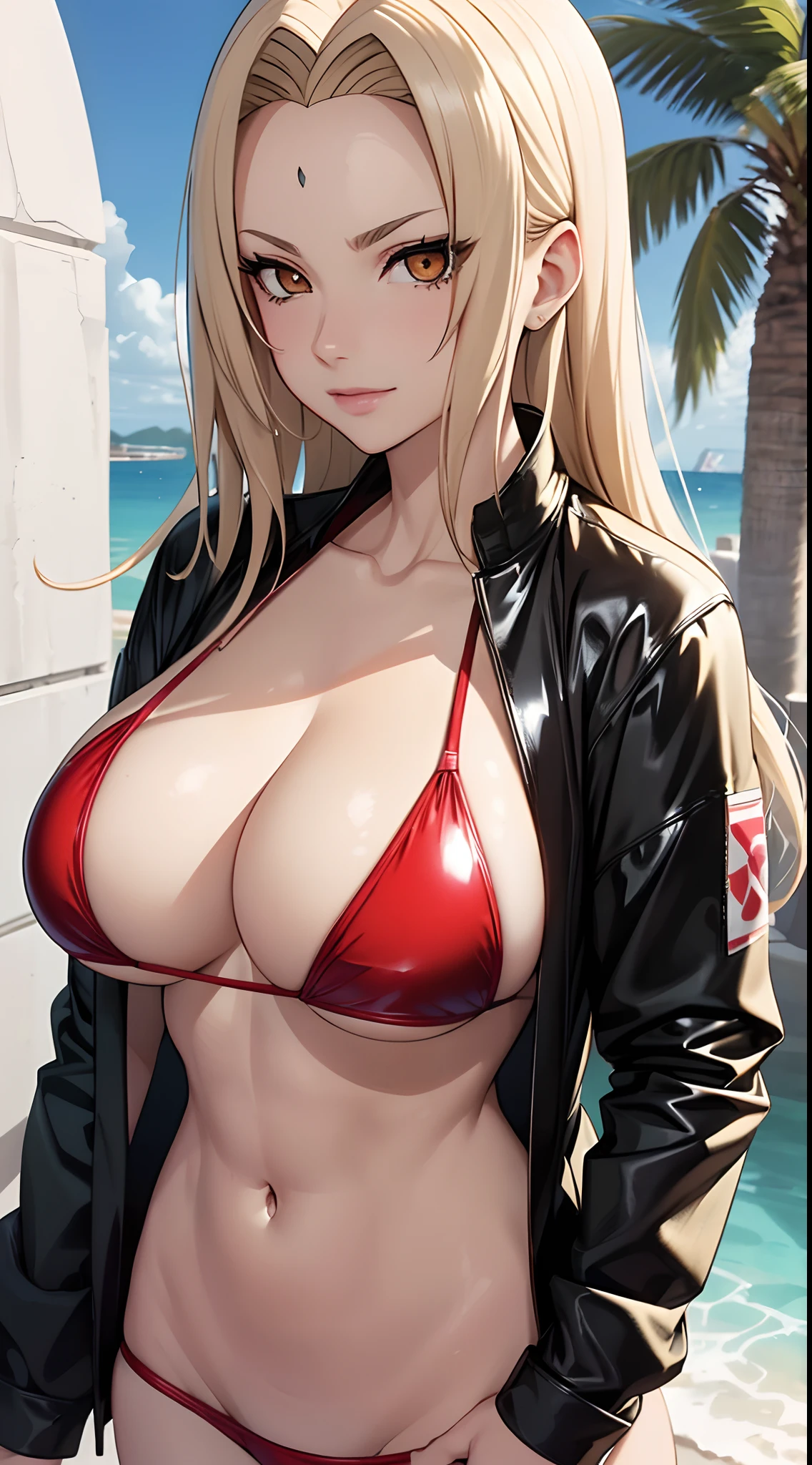tmasterpiece,hair light,The whole body in a bikini, (Wearing a latex bikini), golden eyes,The Face of Servero,big breastes,Be red-faced,beste-Qualit,It is very detailed;,Get closer to the lens,SFW