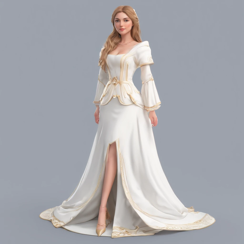 1 garota, vestido branco com detalhes roxos, cabelo branco glorioso, light novel