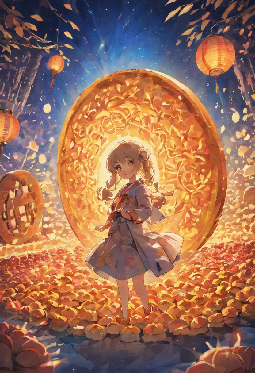提示词IMG2IMG
Create an artistic depiction of mooncakes with the inscription "eRUBIK" on the surface of the cakes, the Mid-Autumn Festival in China, and children enjoying themselves，Bright moon，best qualtiy，3D modeling rendering，C4D style，wide wide shot，8K