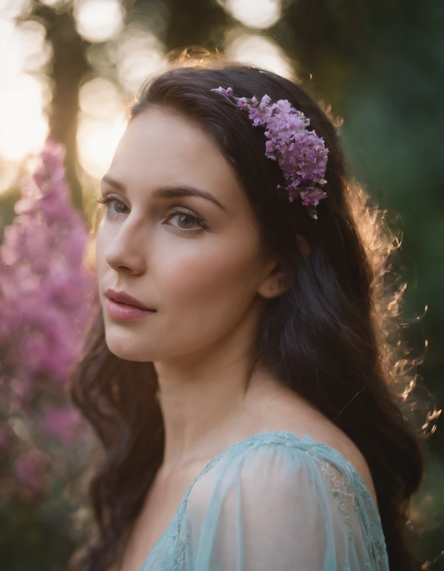 this week in rae engineering podcast : raeing, in the style of light sky-blue and magenta, ethereal portraits, ethereal atmospheres, flowing silhouettes, light yellow and dark purple, over, high contrast, pensive poses.