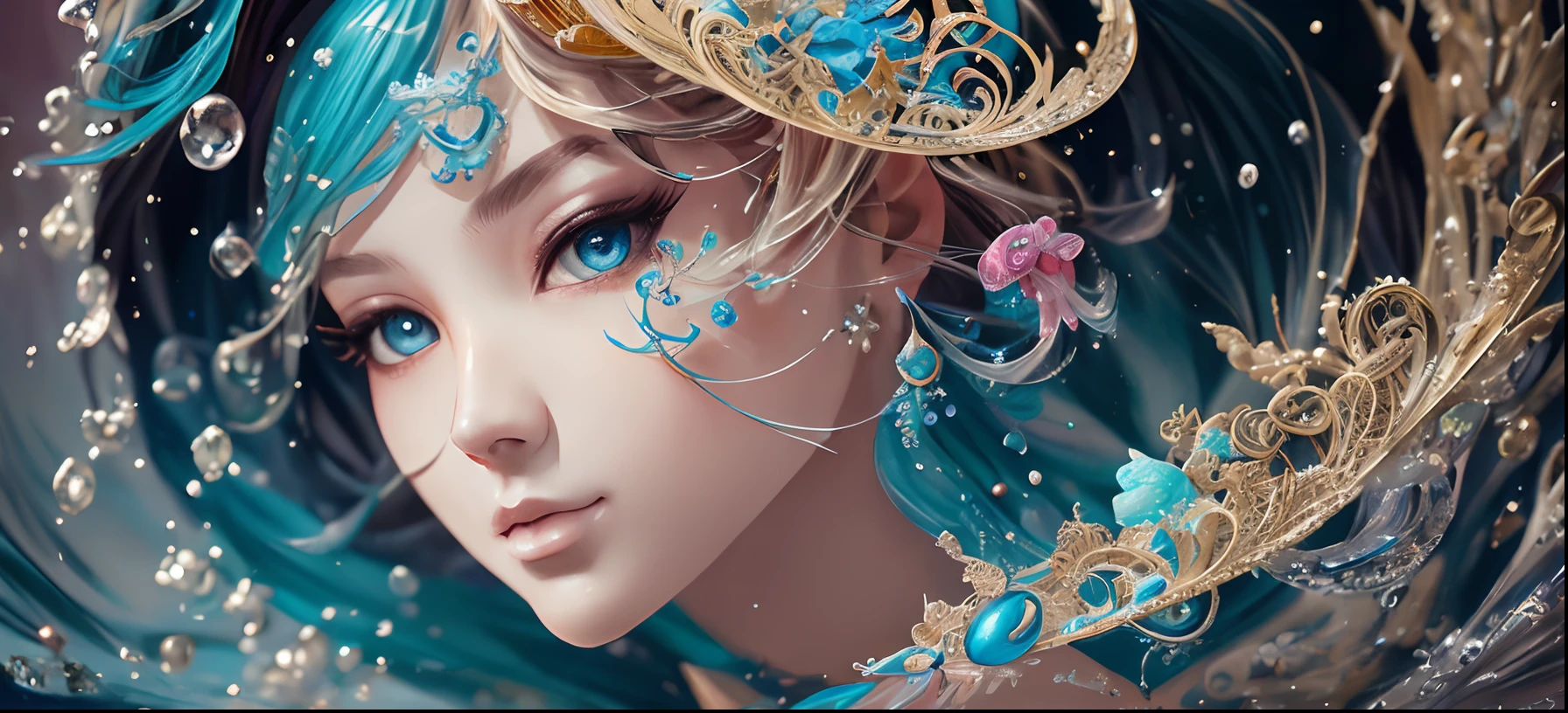 breathtaking art by Tyko Sallinen strybk style, kids story book style, made of water, muted, colors, watercolor style ultra highly detailed, detailed a animal (toys:1.6) Shimmering swirling glitter, digital painting, highly detailed, filigree, intricated, Miki Asai Macro photography, close-up, hyper detailed, trending on cgsociety by alberto seveso, Hans Zatzka . award-winning, professional, highly detailed --auto --s2
