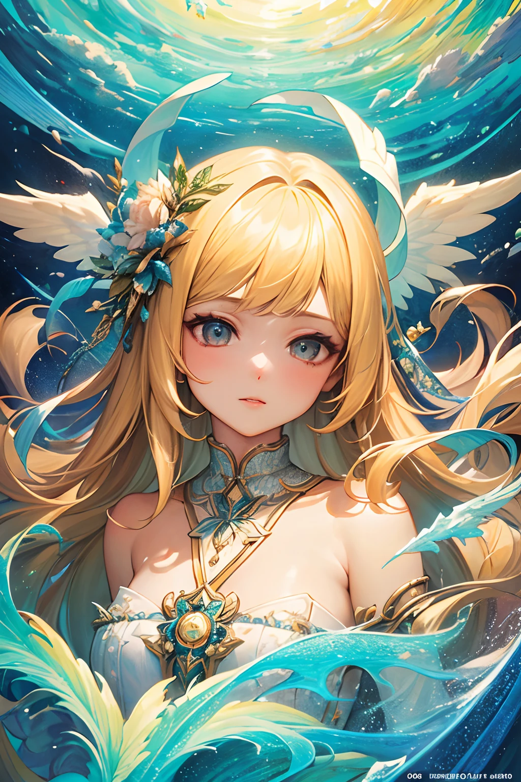 (masterpiece、top-quality、top-quality、Official Art、Beautifully Aesthetic:1.2)、(1girl in)、ighly detailed、(Fractal Art:1.3)、colourfull、highestdetailed,angelicales