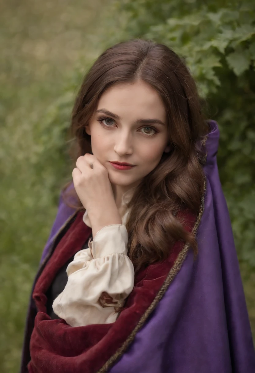 Arad woman in Harry Potter robes(((medium close-up))),1girl in,8K, Raw photography, top-quality, masterpiece, realisitic,Robes,wearing black wizard robes, Gryffindor, magic school uniform, wearing robes and neckties, hogwarts style, wearing red sorcerer's robes, High quality clothing, (Canon EOS 5D Mark IV Camera, Famous for capturing vibrant colors and rich textures:1.2)