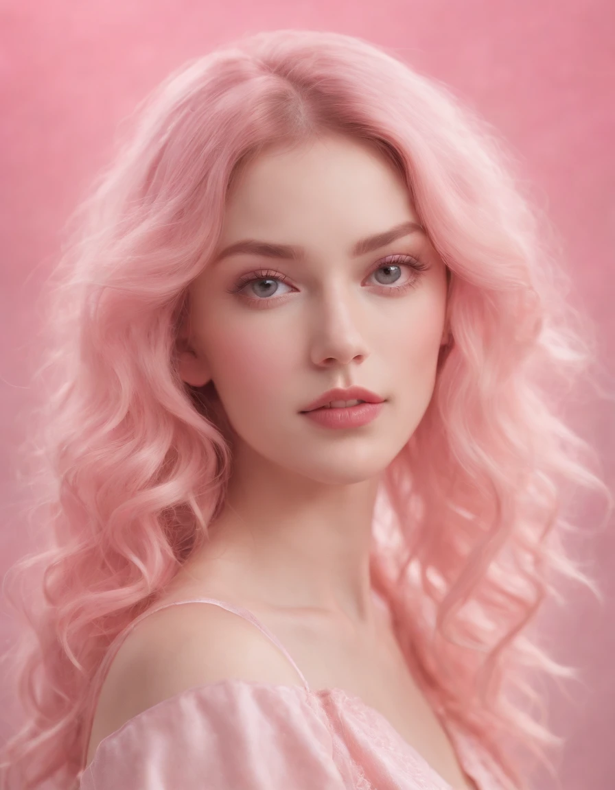the front cover of a pink heart with wavy hair, in the style of cubo-futurism, gothic illustration, #screenshotsaturday, illusory wallpaper portraits, womancore, paper cut-outs, narrative figurative