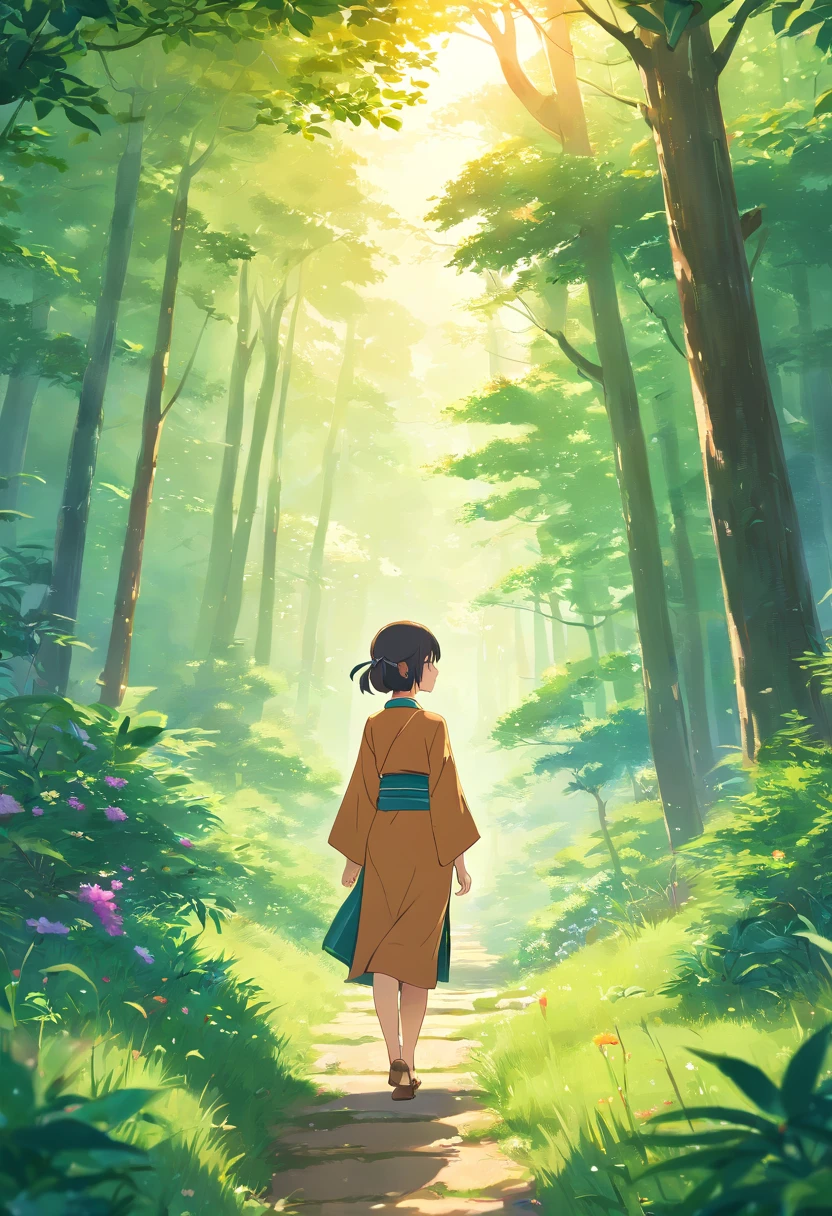 (best quality,4k,highres,masterpiece:1.2),ultra-detailed,(realistic,photorealistic,photo-realistic:1.37),illustration,Arabian character,forest,Lebanon,nature,Samir walking,sunlight filtering through trees,dappled shadows,gentle breeze,colorful flowers,serene atmosphere,Ancient cedar trees,peaceful ambiance,green foliage,tall grass,majestic mountains,traditional clothing,traditional headwear,turban,elaborate patterns,rich textures,sandalwood scent,gleaming eyes,proud posture,endless horizon,ethereal beauty,vibrant colors,diverse wildlife,birds chirping,feel the harmony of nature,lose yourself in the tranquility,dreamlike setting