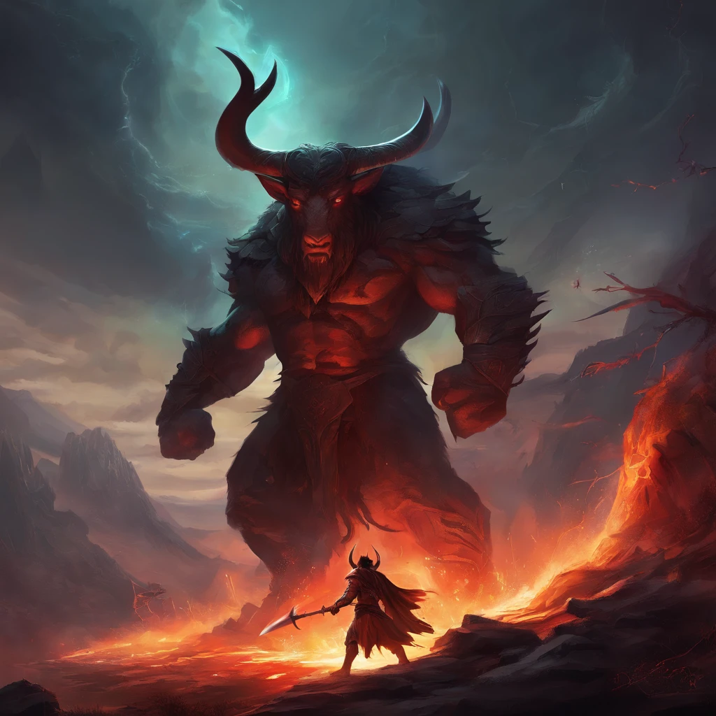 God of War Kathode and his son Fight Tor