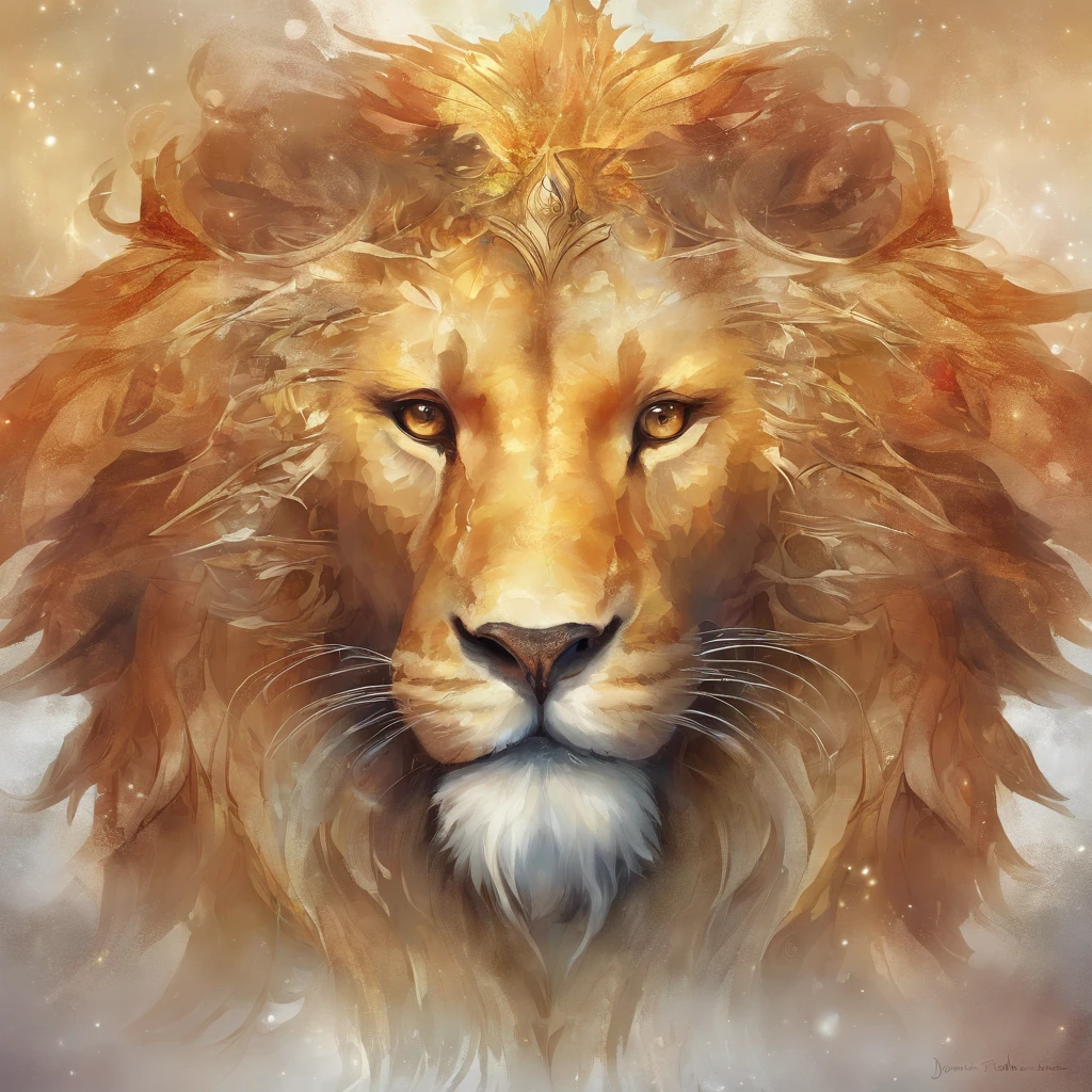 qualidade superior, obra prima, ultra-detalhada, Foto RAW, (Fotorrealista:1.4), Lion-faced monster, olhos brilhantes, forte, , Em uma sala assustadora, Estilo Europeu, Pale lighting, Noite, profundidade de campos