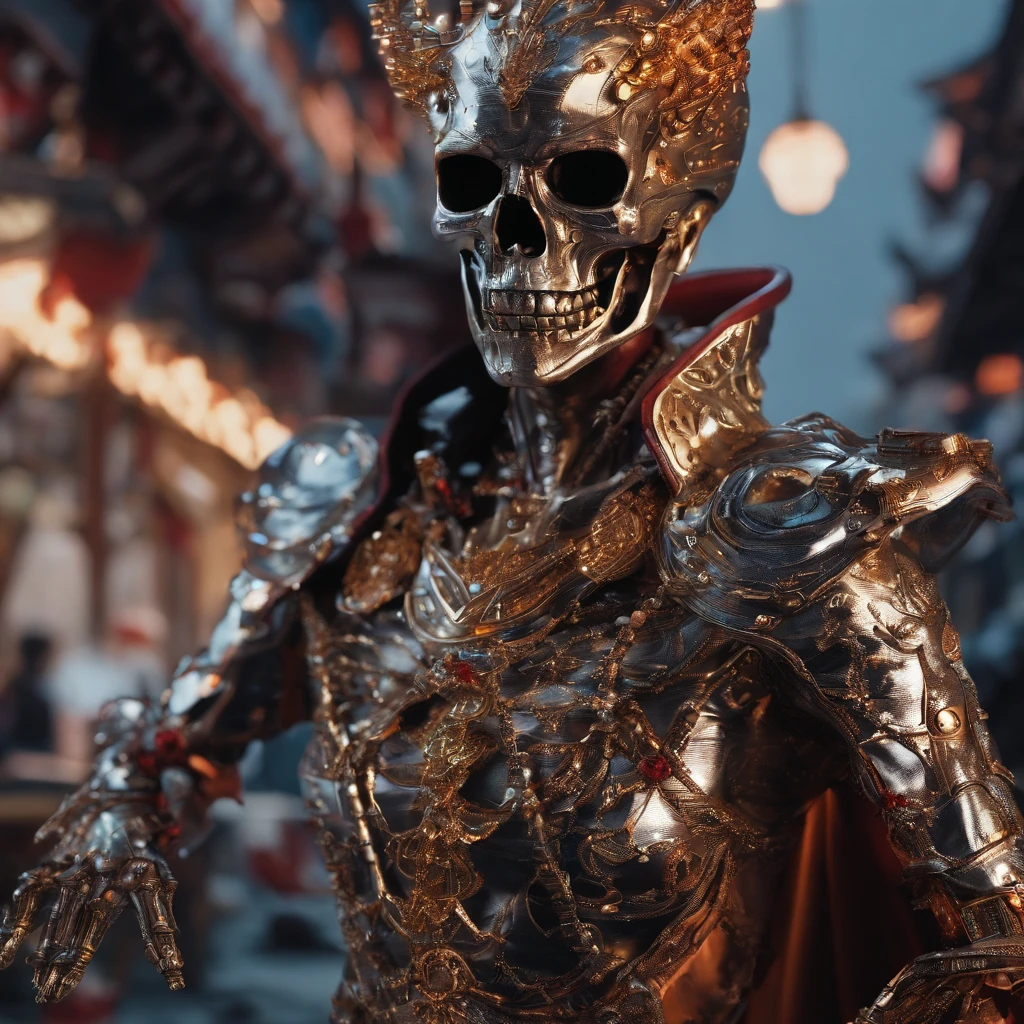 Fire Demon City Golden Shadow Lord Platinum Silk Girl Very Detailed Ultra Realistic Face Ultra Detailed Action Shots Masterpiece Wide Angle Environment Movie Scene Movie Scene Lord Dracula leads an army to arm demons in surreal warfare，Bright orange gold flowing short hair 32K（tmasterpiece，k hd，hyper HD，32K）boxing gloves，Silver Skull Abandoned Area of the Pond，Indigo Skull King ，Hold the steering wheel in your hand （The skeleton is realistic：1.4），，Silver skull flower ornaments，Petals flutter，Colored ball head，Hold your head high，Be proud，The nostrils look at people， A high resolution， the detail， RAW photogr， Sharp Re， Nikon D850 Film Stock Photo by Jefferies Lee 4 Kodak Portra 400 Camera F1.6 shots, Rich colors, ultra-realistic vivid textures, Dramatic lighting, Unreal Engine Art Station Trend, cinestir 800，Hold your head high，Be proud，The nostrils look at people，Tsundere，Petals flutter，Petals flutter，Sprinkle with gold dust，Fluttering，Impeccable，( reasonable design, Clear lines, High sharpness,Best quality, Very detailed skeleton, The skeleton of a masterpiece, offcial art, movie light effect, Boxer 32K（tmasterpiece，k hd，hyper HD，32K）short detailed hair，Martian ，Red Flame Maiden ，Copper protector （realisticlying：1.4），Python pattern robe，Bright orange tiara，Snowflakes fluttering，The background is pure，Hold your head high，Be proud，The nostrils look at people， A high resolution， the detail， RAW photogr， Sharp Re， Nikon D850 Film Stock Photo by Jefferies Lee 4 Kodak Portra 400 Camera F1.6 shots, Rich colors, ultra-realistic vivid textures, Dramatic lighting, Unreal Engine Art Station Trend, cinestir 800，Wear boxing gloves