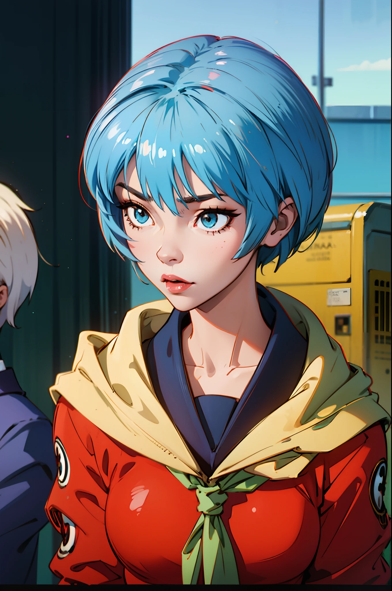 Rei ayanami with school uniform